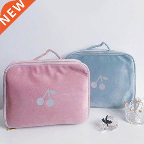 Cherry Velvet Cute Children's Handbag Portable Travel Bag