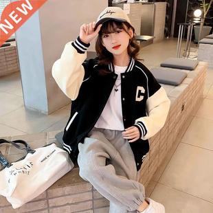 Spring Autumn Baseball Jacket Big Kids Teens Fashion Clothes