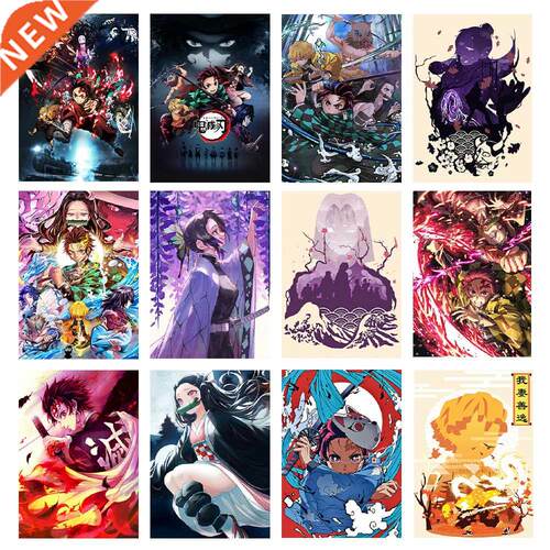 Japanese Demon Slayer Anime Poster Character Painting Print