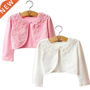 Summer Thin Girls Coat Long Sleeve Kids Cardigans Flower Gir