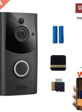 Smart WiFi Video Doorbell Camera Visual Intercom With Chime