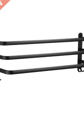 Space Aluminum Bath Towel Rack Holder Hanger Wall Mounted 3