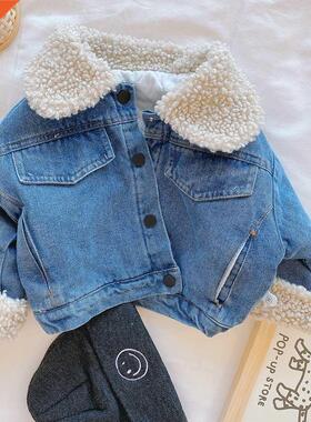 2022 New Spring Winter Kids Denim Jacket Baby Boys Girls War