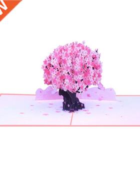 3D Pop Up Card Cherry Blossom Butterfly Blessing Message Gre
