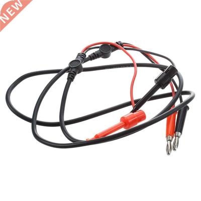 Multimeter Test Hook Clip to Male Banana Plug Cable 4ft 4 in