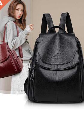 Luxury Brand Women Backpack High Quality Leather Backpacks T