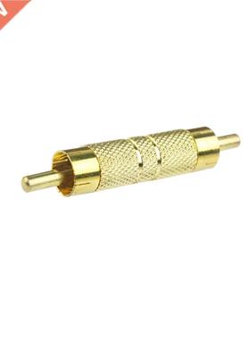 Gold-Plted RC to RC Mle to Mle Stright Connector Coupl