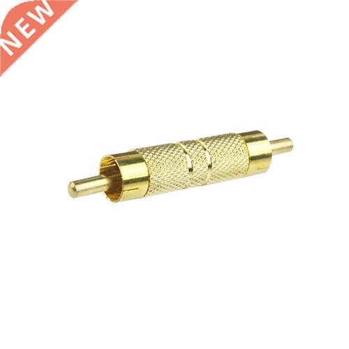 Gold-Plted RC to RC Mle to Mle Stright Connector Coupl