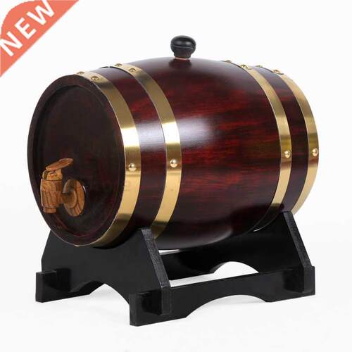 1.5L Vintage Oak Wood Wine Barrel Keg Bucket Home Brew