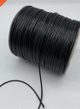 0.5mm 0.8mm 1mm 1.5mm 2mm Black Waxed Cotton Cord Waxed Thre
