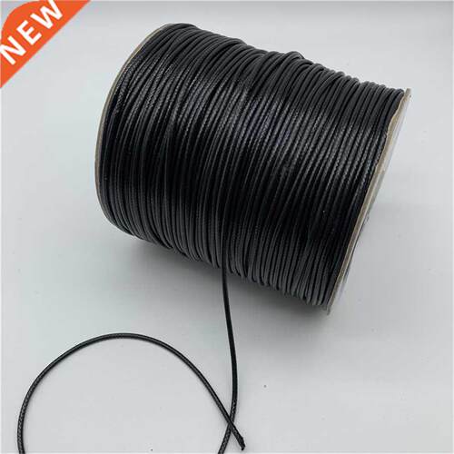 0.5mm 0.8mm 1mm 1.5mm 2mm Black Waxed Cotton Cord Waxed Thre
