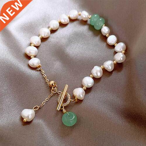 Kpop rendy Irregular Pearl Bracelet For Women Baroque Style