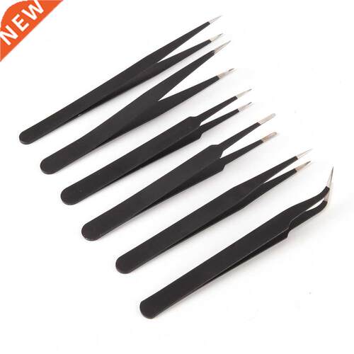 6pcs Security Antistatic Tweezers Anti-static Tweezer Mainte