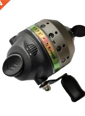 Carrete de pesca catapulta tirachinas, rueda de línea cerra