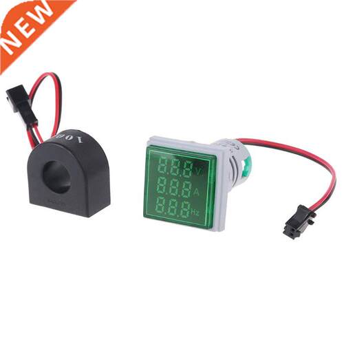 3in1 AC Voltmeter Ammeter Hz Current Frequency Panel Meter I