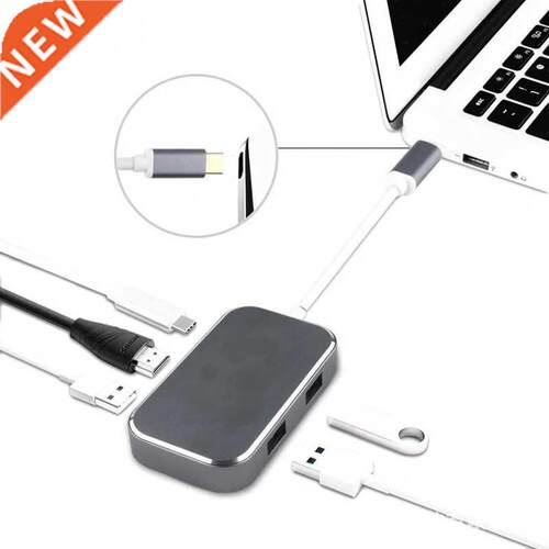 5 Port Adapter USB Type C Hub HDMI-compatible 4K Support Sam