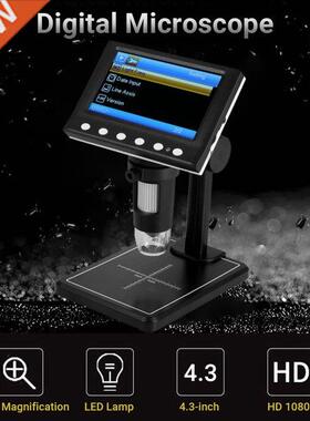 Digital Microscope Photo and Video with 4.-inch 1080P Scree