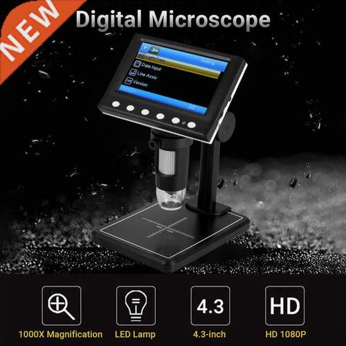 Digital Microscope Photo and Video with 4.-inch 1080P Scree