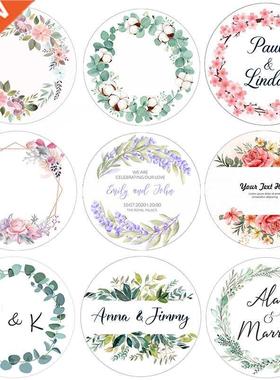 Custom Logo Wedding Birthday Party Sticker Personalized Des
