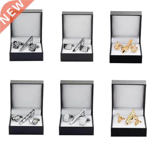 KC-999 High quality tie clip Cufflinks Gift Set 18 styles to