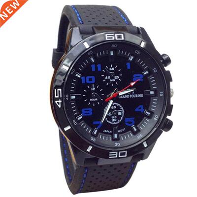 Watch Men Luxury Quartz Watch Sport Wristwatch Silicone Fash