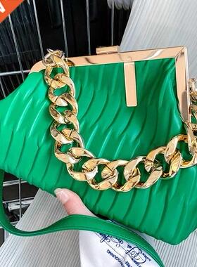 Faion Triangle Design gold Thick Chain oulder Crossbody
