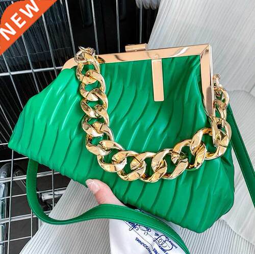 Faion Triangle Design gold Thick Chain oulder Crossbody