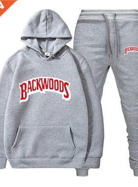 Fashion Brand Backwoods Men's Set Fleece Hoodie Pant