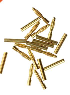 10 Pairs 2.0mm Copper Bullet Banana Plug Connector Male Fema
