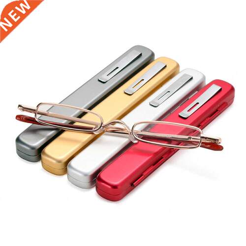 Unisex Mini Portable Metal Frame Reading Glasses With Metal