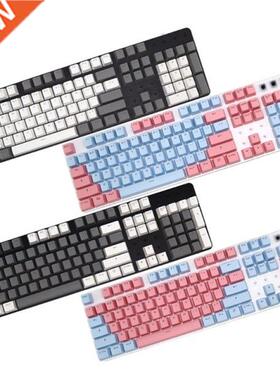 1Set Double ot OEM Profile PBT 104 KeyCaps Backlit For Out