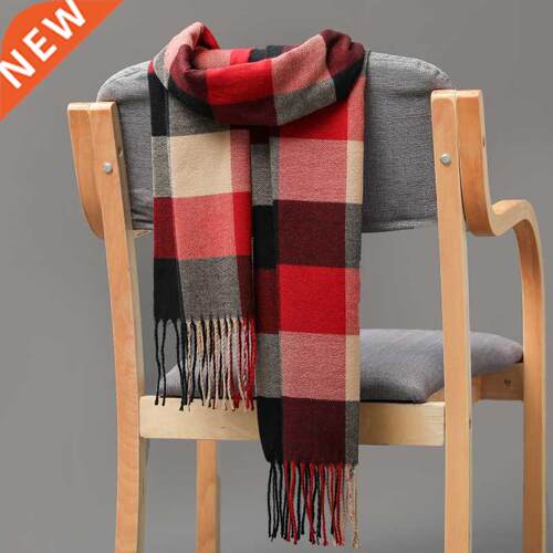 180*30 Winter Couple scarf Women Warm Plaid Scarf Men Busi