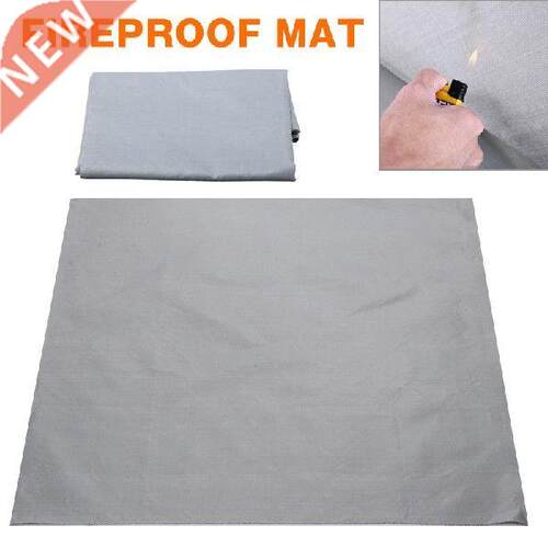 Protective Grill Mat Fireproof BBQ Square Splatter Fire Pit