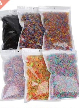 500pcs--2000pcs Colourful Rubber Ring Disposable Elastic Hai