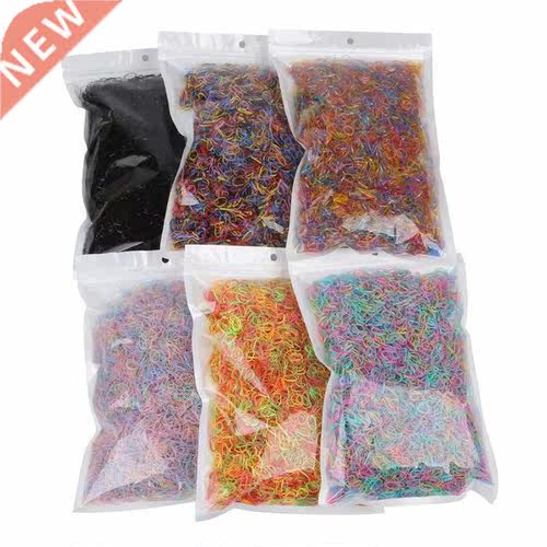 500pcs--2000pcs Colourful Rubber Ring Disposable Elastic Hai