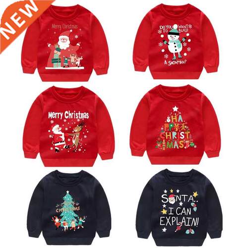 Winter/Autumn Warm Red Xmas Cloth For Little Girls Christmas