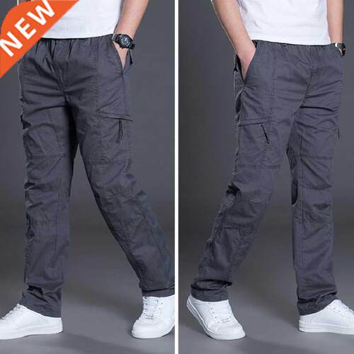 Summer Autumn Fashion Men Pants Casual Cotton Long Pants Str