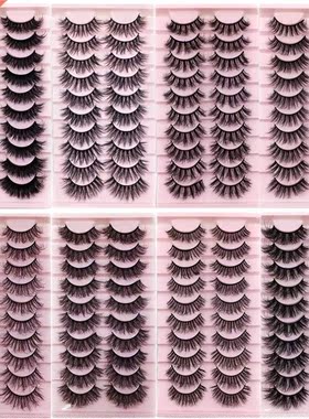 10/5Pairs 3D Mink Lashes Natural False Eyelashes Dramatic Ey
