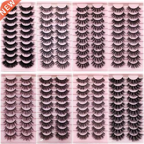 10/5Pairs 3D Mink Lashes Natural False Eyelashes Dramatic Ey