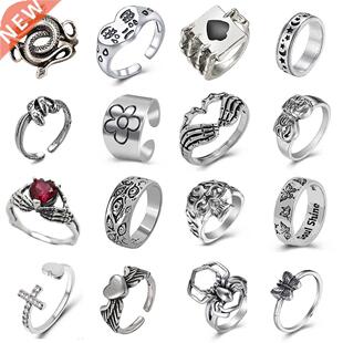 Ring For Women Girls Snake Smile Fashion Men Jewelry Vintage