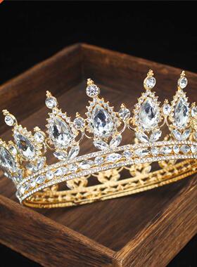 Crystal Queen King Tiaras and Crowns Bridal Diadem For Bride