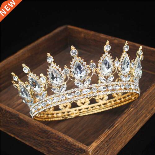 Crystal Queen King Tiaras and Crowns Bridal Diadem For Bride