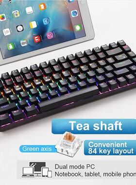 Gaming Keyboard Mechanical Keyboard 84Key  Mode Wireless Wi