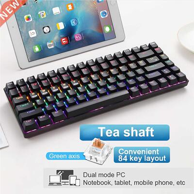 Gaming Keyboard Mechanical Keyboard 84Key  Mode Wireless Wi
