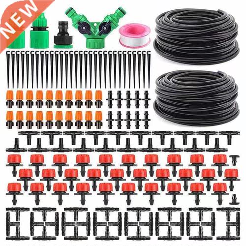 Garden Automatic Drip Irrigation Set,30M Adjustable Mini DIY