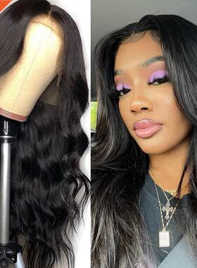 RONGDUOYI Long Bo Wave Lace Front Wigs Pre Plucked Synthet