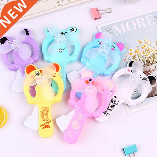 1PCS Kids Mini Portale Cartoon Cus Hand Pressure Fan Page