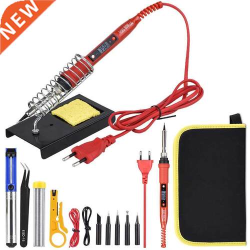 80W soldering iron kit 220V 110V Ceramic Heating elet LCD ad