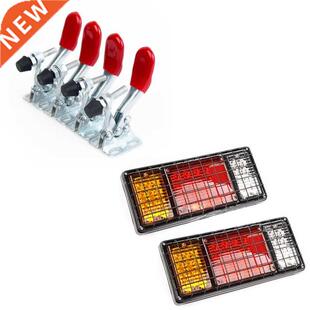 9Pcs Hand Tool Toggle Clamp Antislip Red Horizontal Clamp Qu