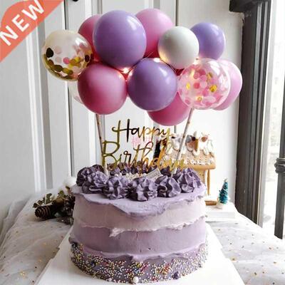 1set 5inch Balloon ch Cake Topper 10pcs Mini Latex Balloon